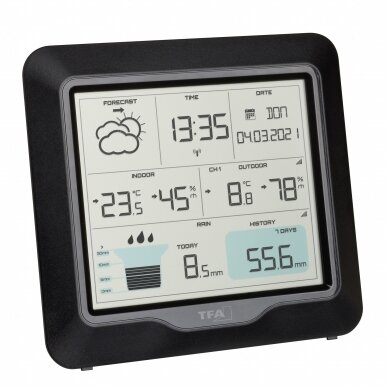 Belaidė orų stotelė su lietaus matuokliu RAIN PRO 35.1160.01 2