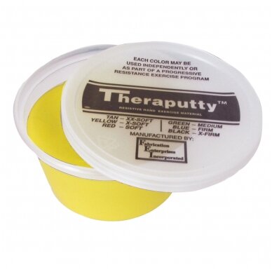 „Cando® plastilinas Thera Putty - 60 ml - geltona/labai lengvas lygis