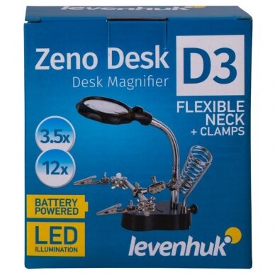 Padidinimo stiklas Levenhuk Zeno Desk D3 6