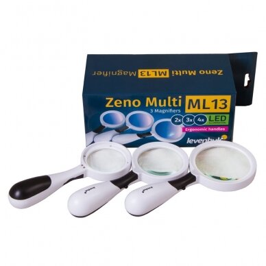 Padidinimo stiklas Levenhuk Zeno Multi ML13, 3 vnt. 1