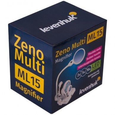 Padidinimo stiklas Levenhuk Zeno Multi ML15, balta spalva 11