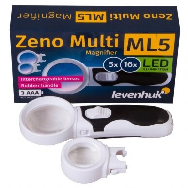 Padidinimo stiklas Levenhuk Zeno Multi ML5 1