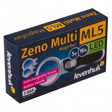 Padidinimo stiklas Levenhuk Zeno Multi ML5 9