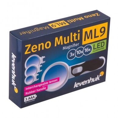 Padidinimo stiklas Levenhuk Zeno Multi ML9 8