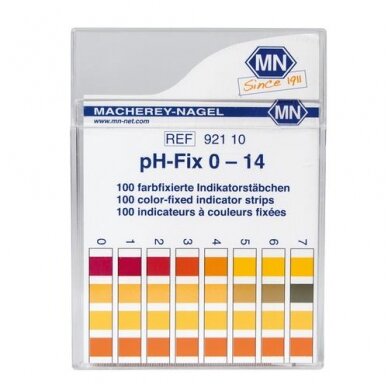 pH indikatorius juostelėmis (pH 0 – 14)