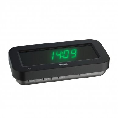 Skaitmeninis radijo bangomis valdomas laikrodis su 3D efektu HOLOCLOCK TFA 60.5009.04