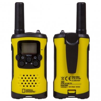 Vaikiškos racijos Bresser National Geographic FM Walkie Talkie 2